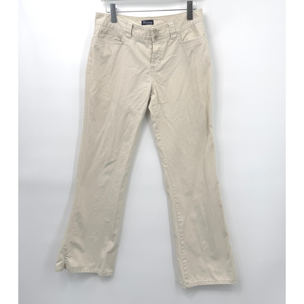 Abercrombie Fitch Y2K Bootcut Pants Womens Size 8R Vintage Khaki Minimalist